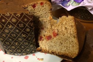 Кокосовый веган кулич(дрожжевой)