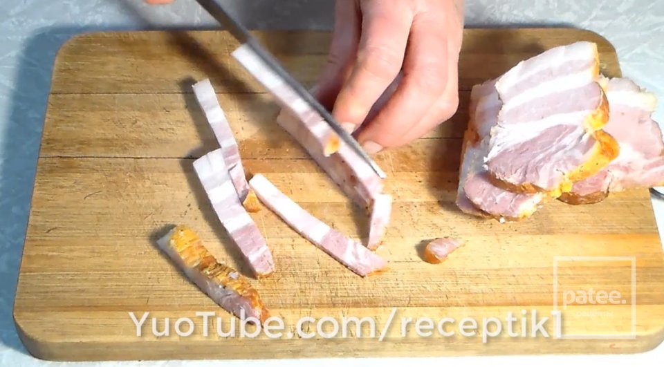 Овощной плов с беконом и горошком в мультиварке - Шаг 3