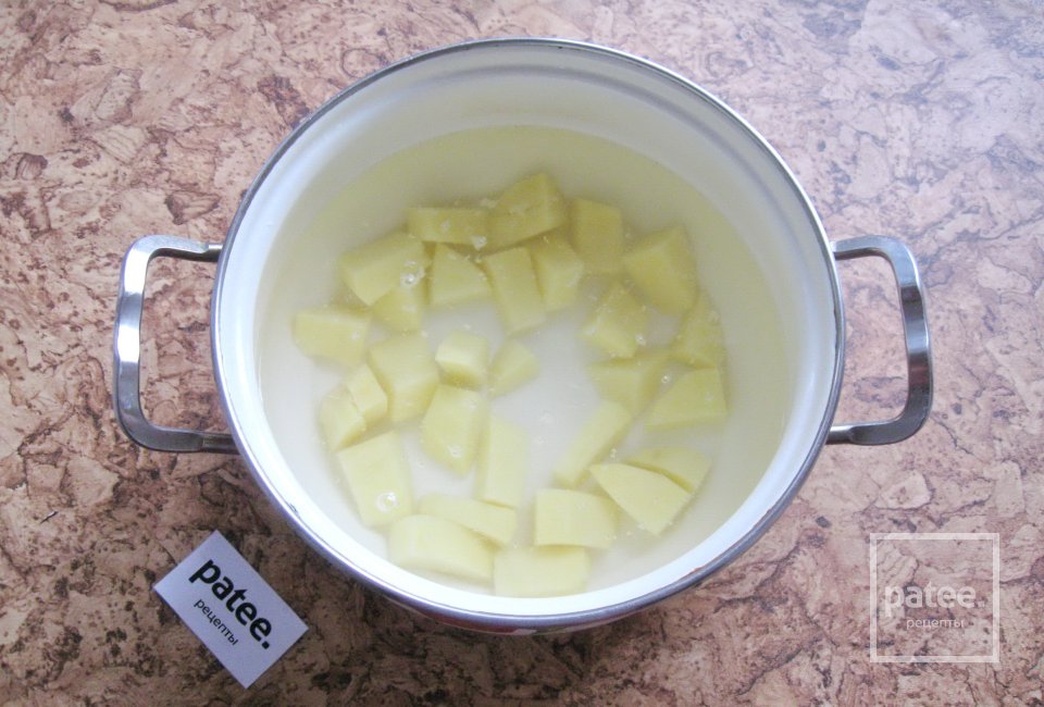 Рассольник постный с вешенками - Шаг 2