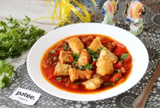 Хек в кисло-сладком китайском соусе