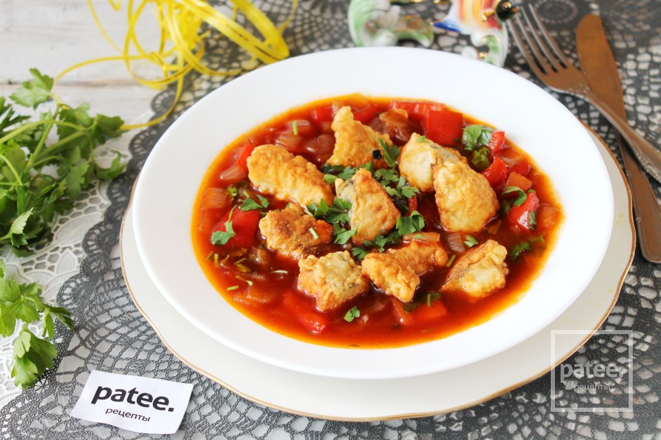 Хек в кисло-сладком китайском соусе - Шаг 23