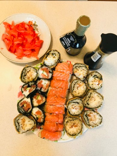 Суши Филадельфия и роллы с креветкой в темпуре) - Шаг 20