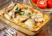 Курица с рисом в духовке