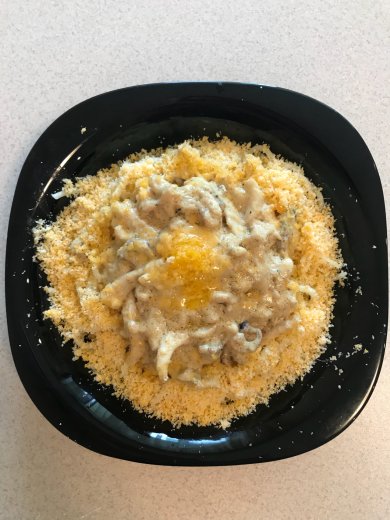 Спагетти со сливочным соусом из морепродуктов