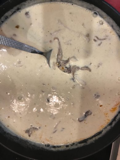 Спагетти со сливочным соусом из морепродуктов - Шаг 9