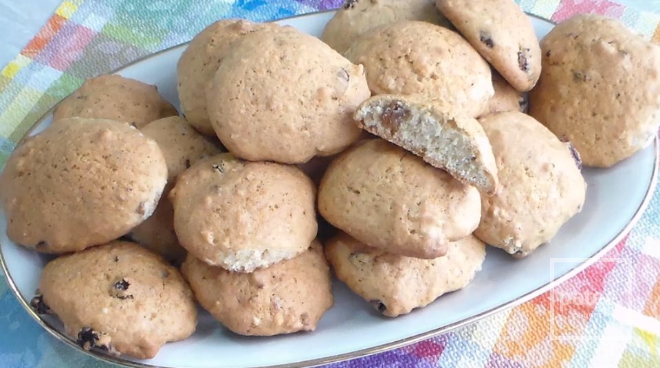 Домашнее Ореховое Печенье с изюмом - Шаг 6