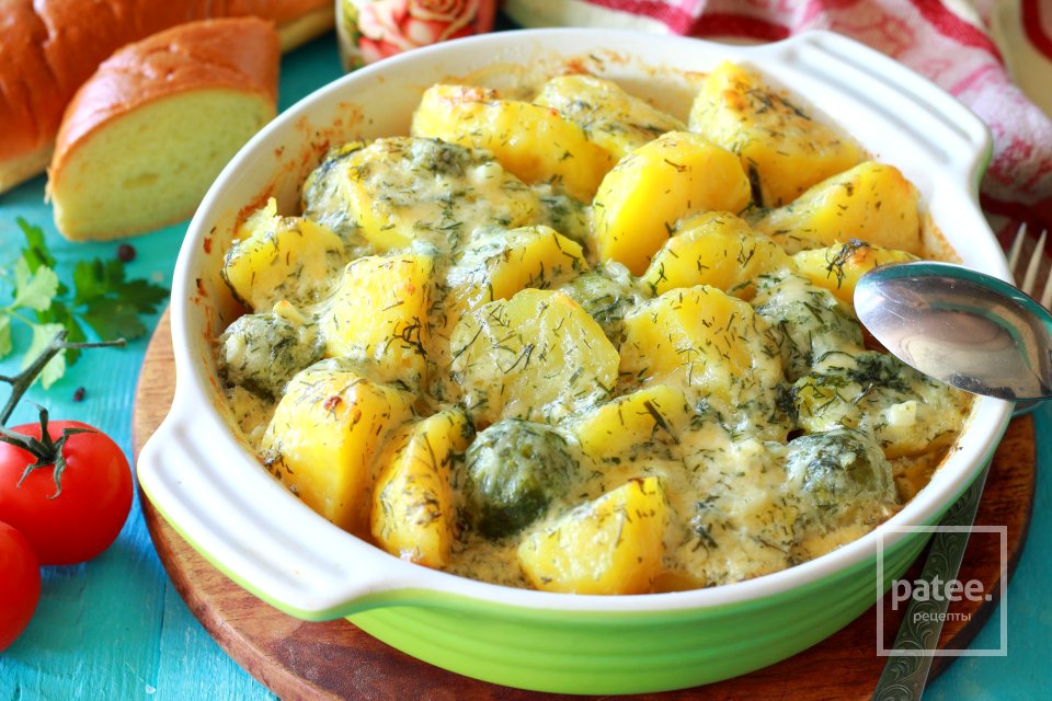 Картофель запеченный под сливочно-чесночным соусом - Шаг 17
