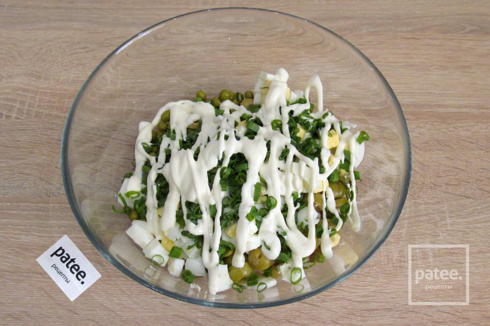 Салат с курицей и оливками - Шаг 8