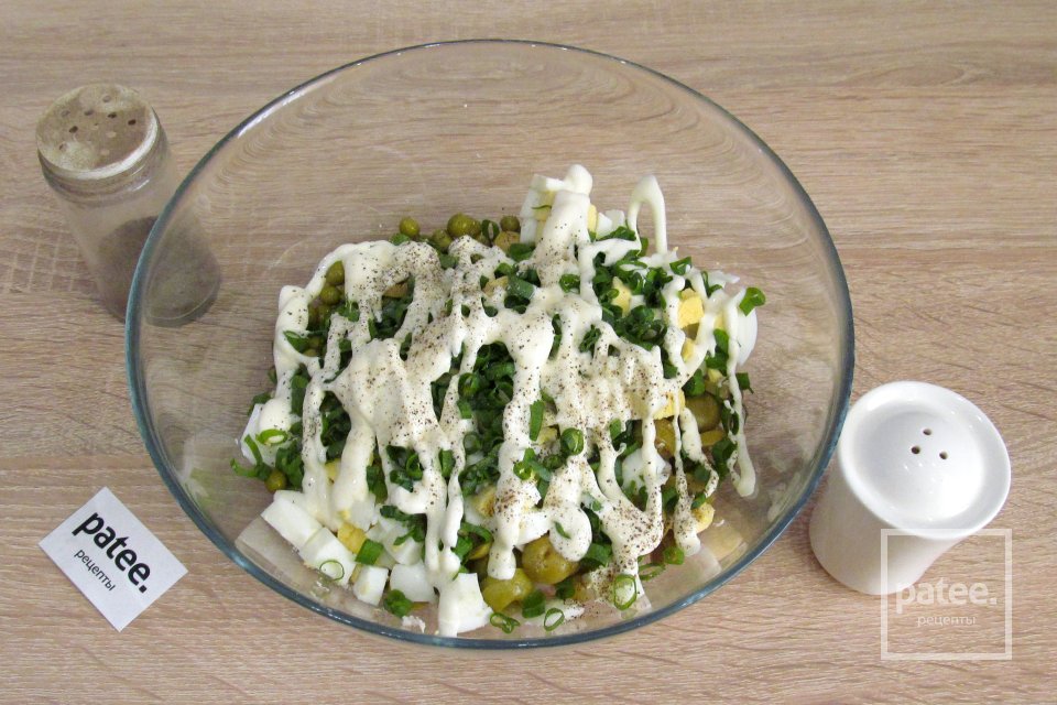 Салат с курицей и оливками - Шаг 9
