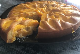 Пирог с манго💜