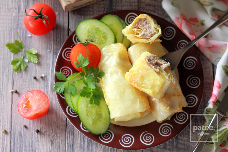 Капустные рулетики с фаршем и сыром - Шаг 19