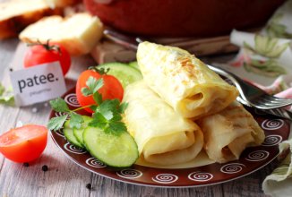 Капустные рулетики с фаршем и сыром