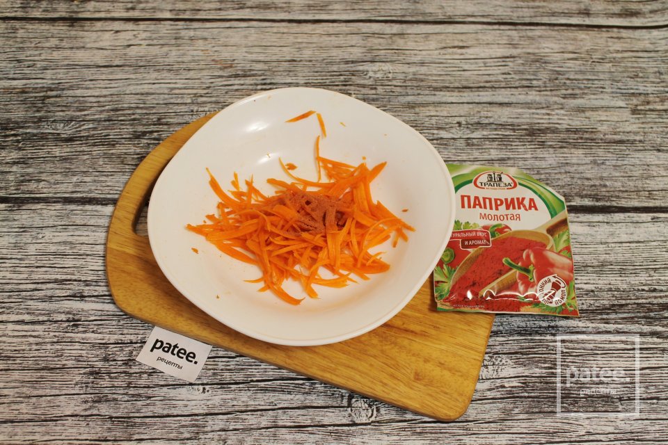 Салат из корейской моркови с куриными желудками - Шаг 3