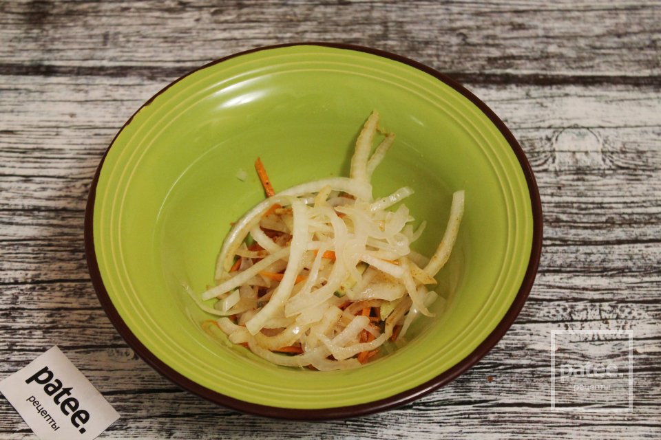 Салат из корейской моркови с куриными желудками - Шаг 16