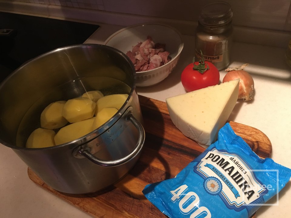 Картошка по-французски с помидором🤤 - Шаг 1