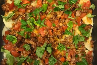 Мясная запеканка с картофелем