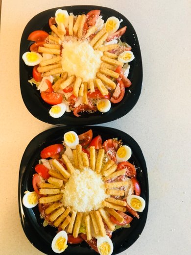 Салат Цезарь  классический с курицей - Шаг 8