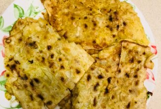 Жареная маца на завтрак )