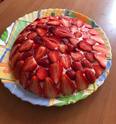 Блинный торт с клубникой - Шаг 7