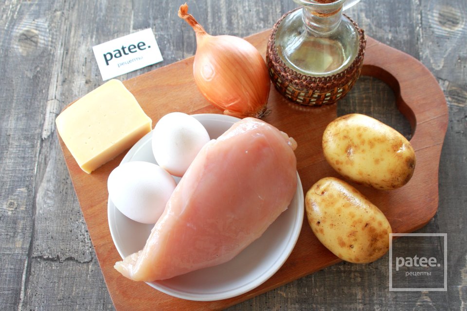 Драники с курицей и сыром - Шаг 1