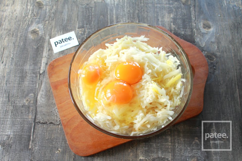 Драники с курицей и сыром - Шаг 7