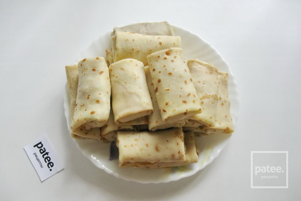 Блинчики со свининой, рисом и зеленым луком - Шаг 12