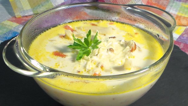 Сырный суп. Лёгкий рецепт