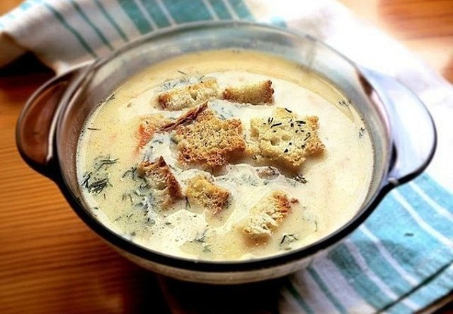 Сырный суп по‑французски с курицей