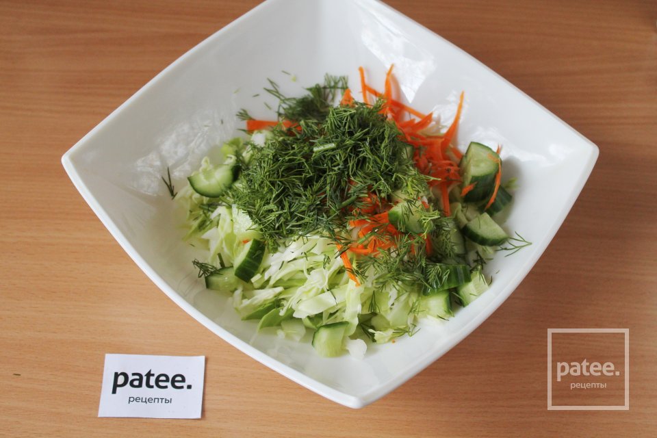 Салат весенний "я худею" - Шаг 7