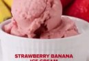 Клубнично-банановое мороженное
