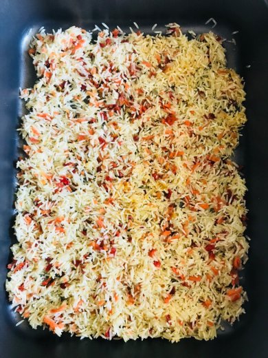 Куриные ножки с рисом Басмати с овощами Бириани в духовке - Шаг 9