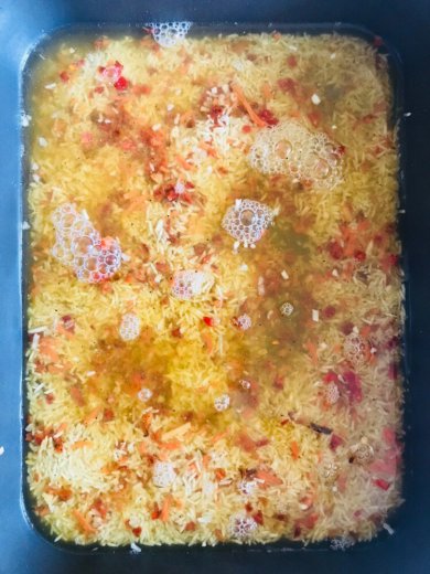 Куриные ножки с рисом Басмати с овощами Бириани в духовке - Шаг 11