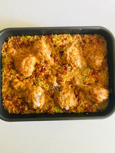 Куриные ножки с рисом Басмати с овощами Бириани в духовке - Шаг 15