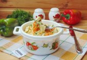 Куриное филе с домашней лапшой