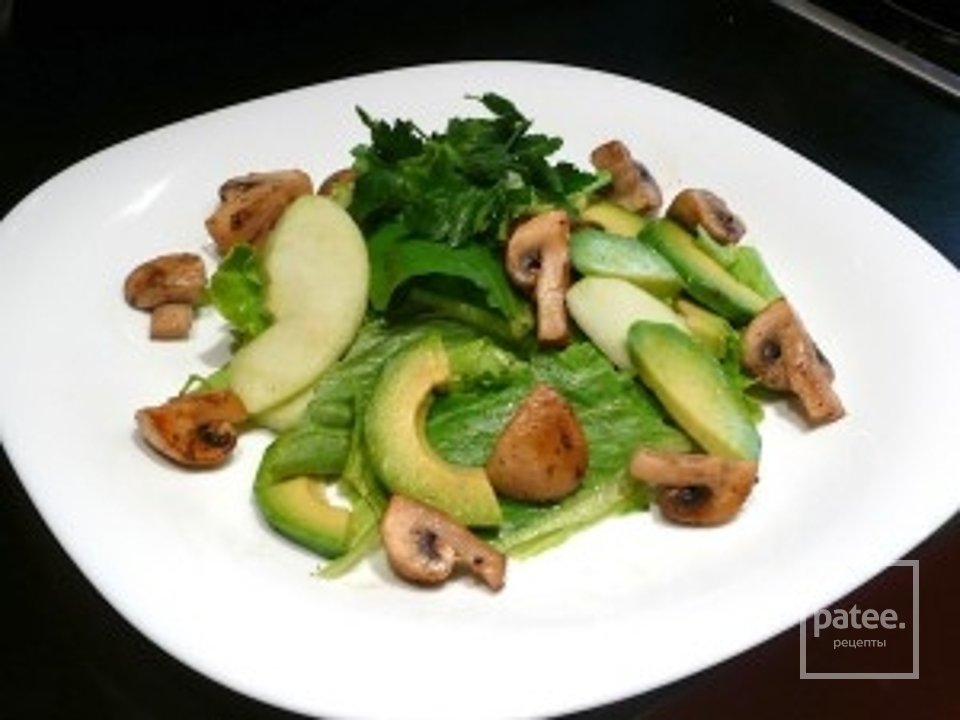 Салат грибний з авокадо - Шаг 4