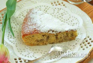 Простой пирог с бананами