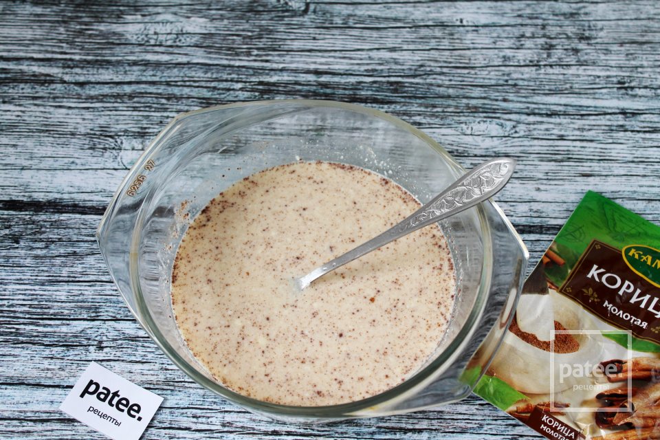 Блины с корицей на кефире - Шаг 6