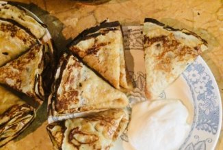 Тонкие овсяные блинчики