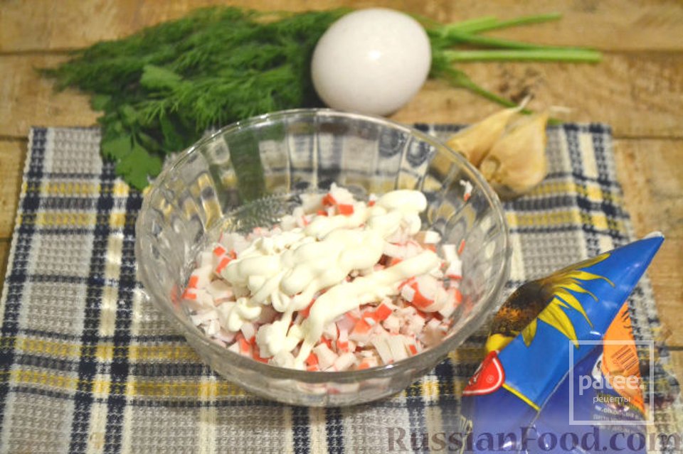 Лаваш з крабовими палочками - Шаг 3