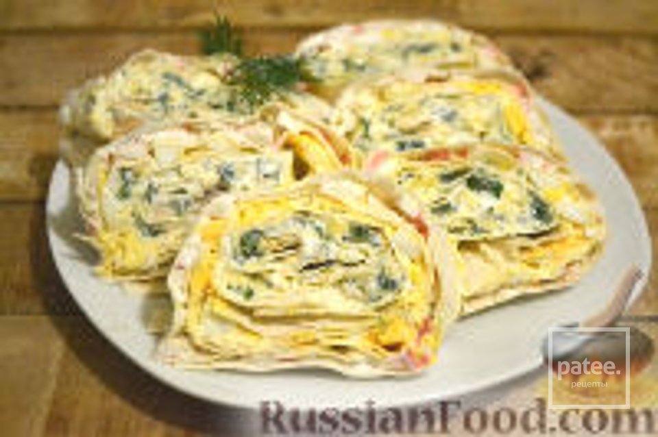 Лаваш з крабовими палочками - Шаг 11