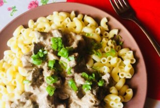 Бефстроганов из куриной печени