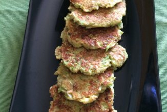 Кабачково-нутовые оладья без муки