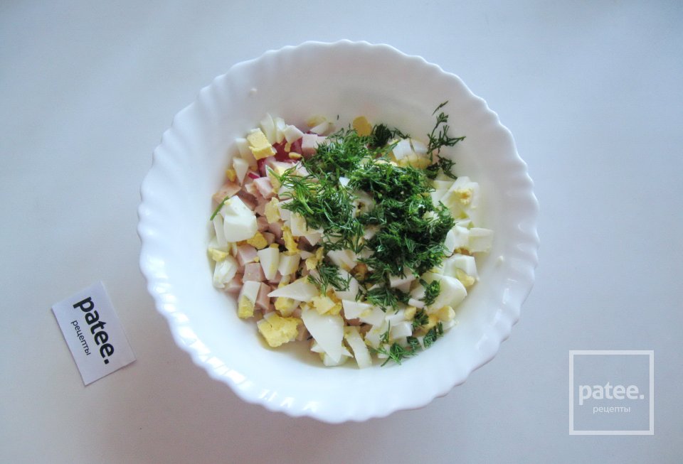 Салат "Окрошка" - Шаг 6