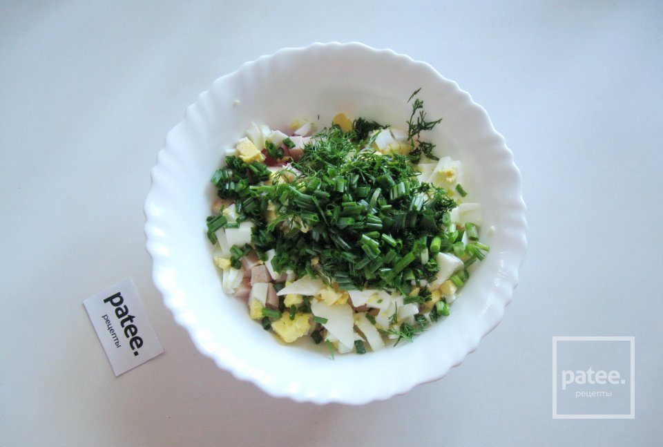 Салат "Окрошка" - Шаг 7