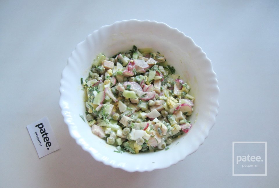 Салат "Окрошка" - Шаг 10