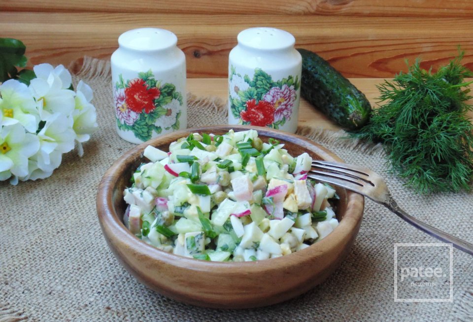 Салат "Окрошка" - Шаг 12