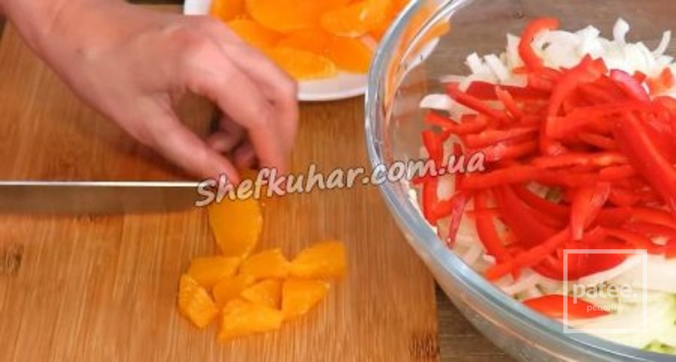 Легкий салат святковий з куркою. - Шаг 9