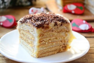 Торт из печенья с заварным кремом