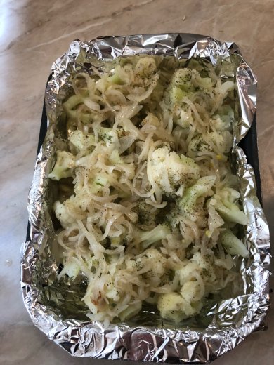 Запеканка из цветной капусты и кабачков - Шаг 8