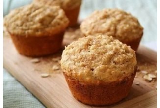 Дієтичні кекси з яблуками та висівками на йогурті